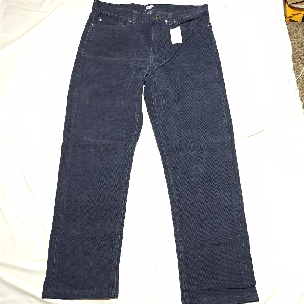 Lands End Men's Slim Fit Stretch Corduroy Pants Size 31 NWT